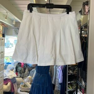Express Ivory Flared Skirt